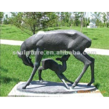 Escultura animal de bronze moderna